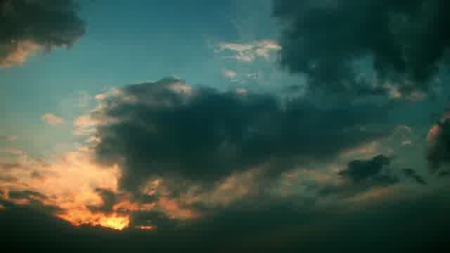 Clouds West Sunset Light Twilight