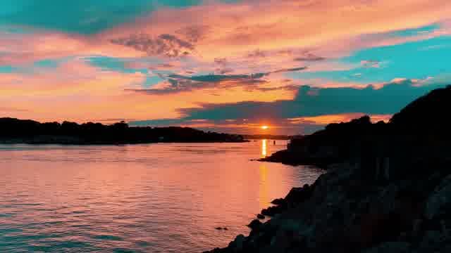 Beach Ocean Sunset Sea Nature Sky
