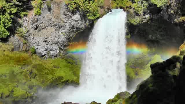 Waterfall Rainbow River Nature